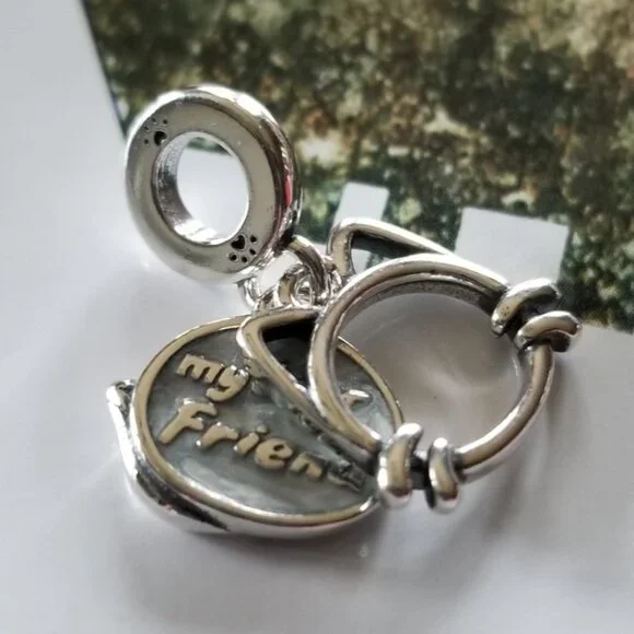 Pandora My Pet Cat Enamel Dangle Charm - Picture 7 of 10